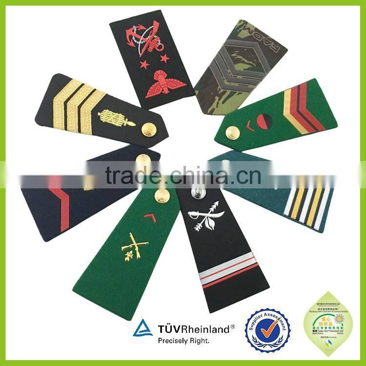 Army military uniform clothing camouflage rubber epaulette for sale