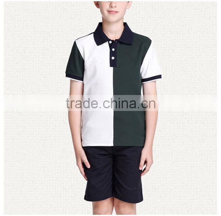 school students' short sleeve T-shirts wear summer colored children's polo shirts and sweat shirts custom