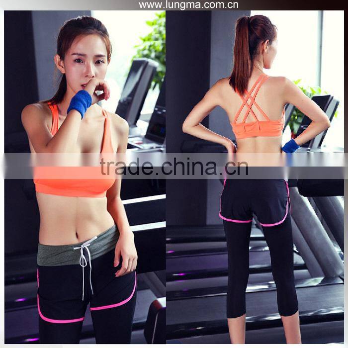 Women Workout Fitness Wear Custom Sublimation Yoga Sports Compression Running Shorts