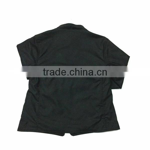 2015 Hot Fashion Black Tight Buffalo Leather Jacket