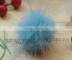 CX-F-01 Mink Fur Cute Ball Fashion Ring
