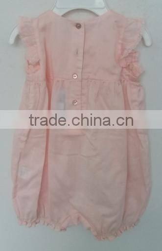 baby girl pink embroidered dress for summer