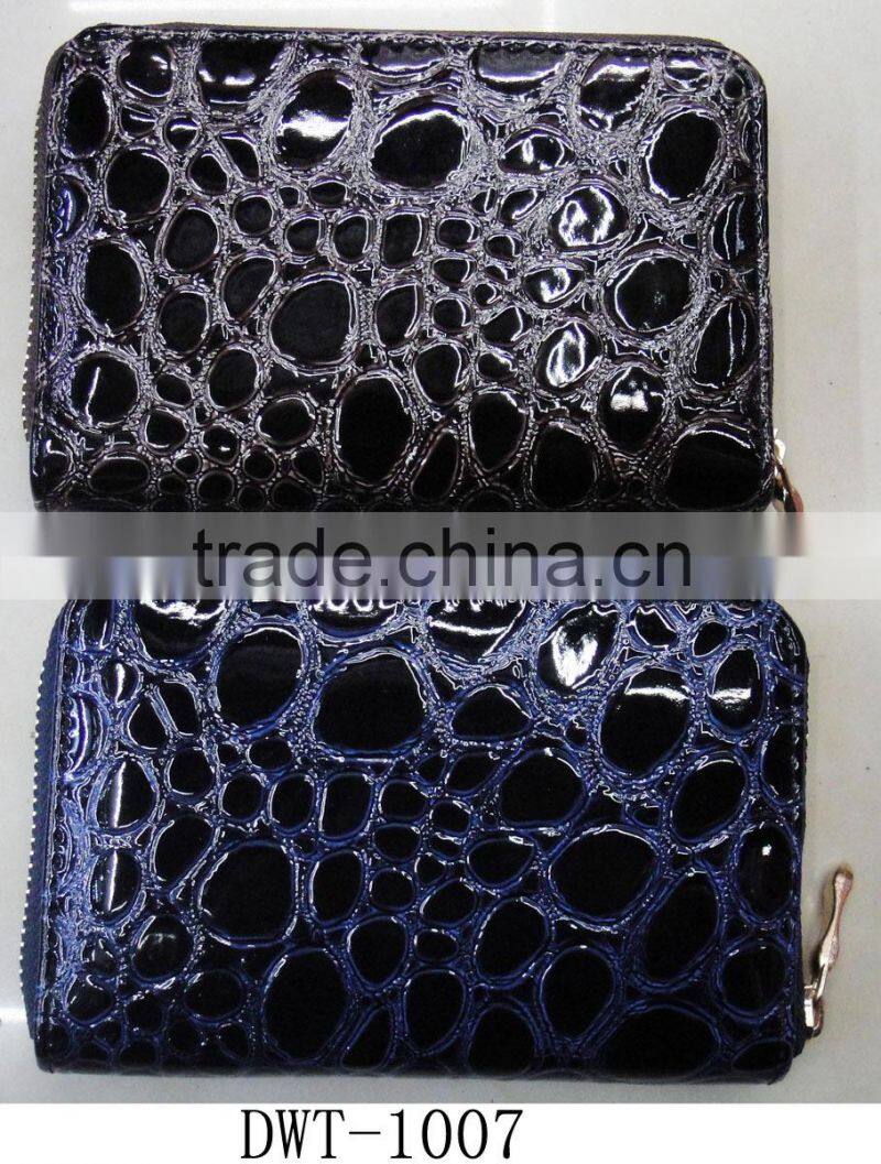 Hot popular Lady stylish pu croco wallet
