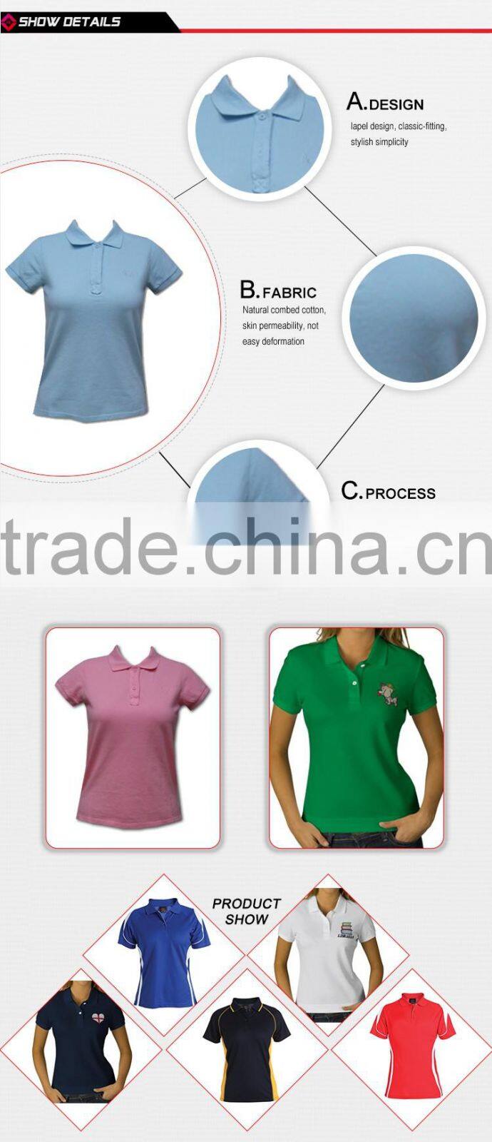 cheap solid color short sleeve polo shirt different colors