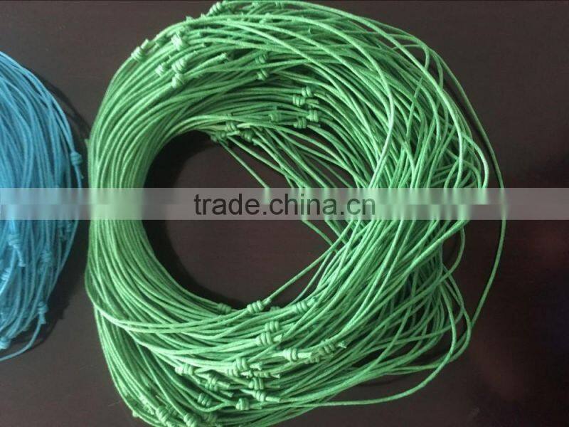 custom blue knotted wax cord necklace diy knot wax cord necklace with adjusted size for jewelry accessories 2017