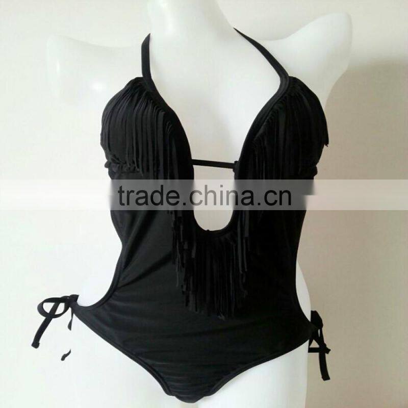 Top quality printing triangle women bikini swimwear