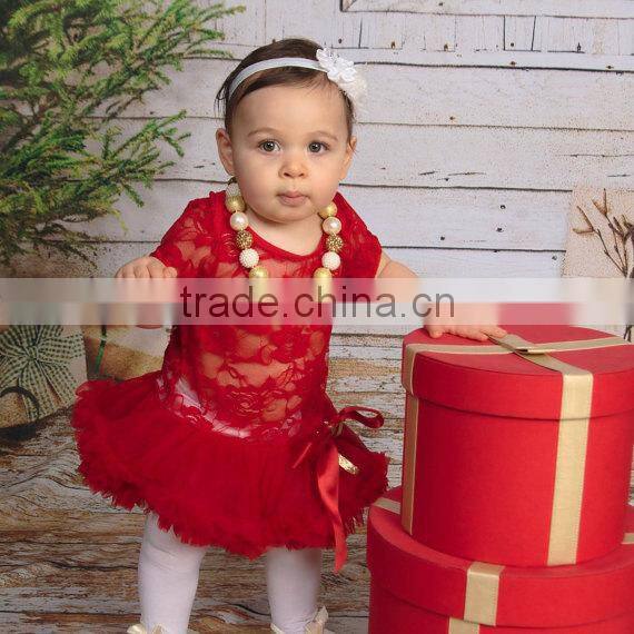 Baby Girl 1st birthday lace tutu bodysuit tutu outfit-newborn tutu dress