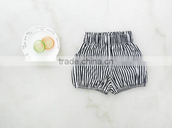 Wholesale Children's Boutique Clothing Stripes Polka Dots Pattern Baby Shorts