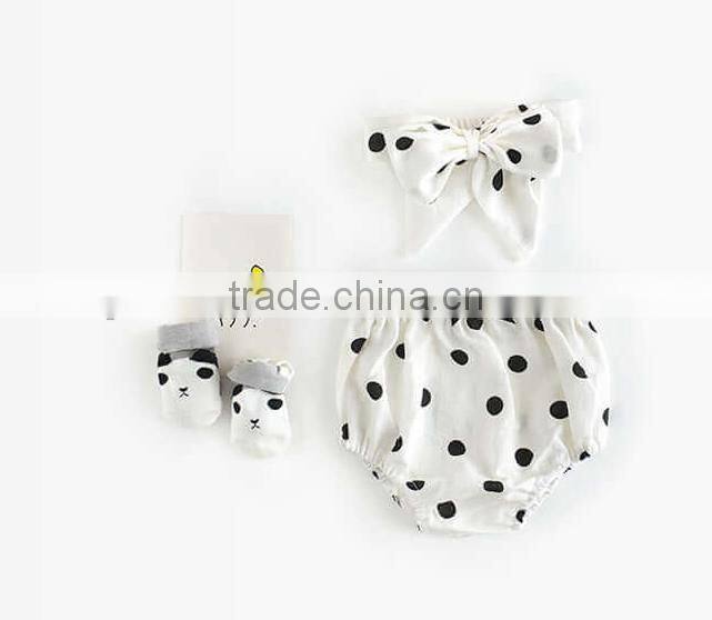 Polka Dots Newborn Baby Clothes Toddler Clothing Eco-Friendly Shorts