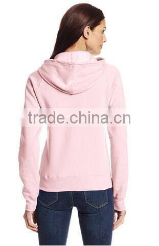 new design women's Ribbed-knit cuffs and hem Fleece sweatshirts zipper with hood