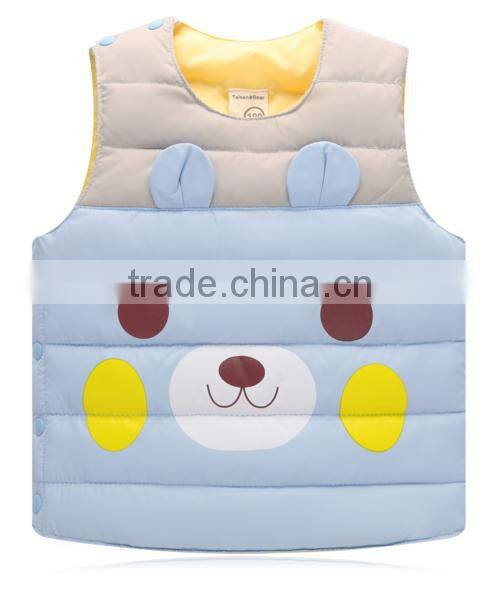 OEM latest fashion lightweight boys and girls winter outer duck down waistcoat