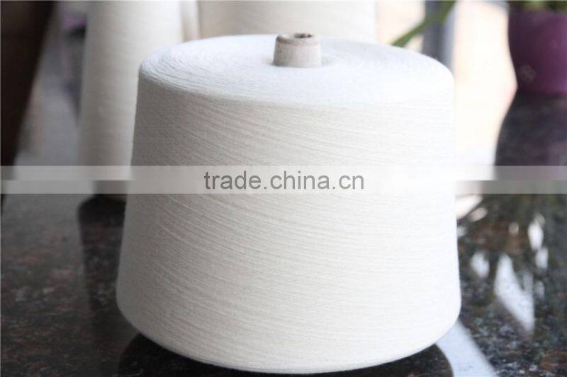 Manufacture of T/C 65/35 30s combed polyester blend yarn for knitting weaving in stock