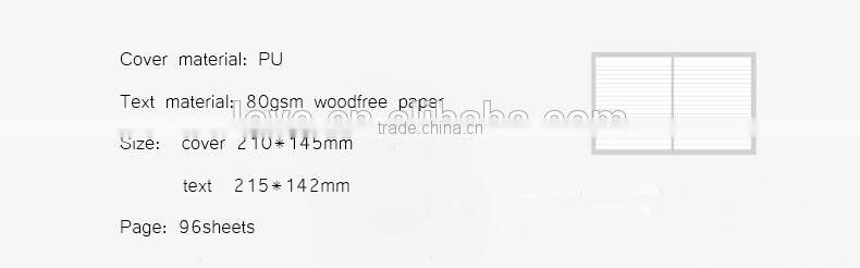 A5 faux leather notebook customizable embossed journal notebook