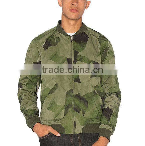 Fancy Design Full Zipper Camo Jacket Men OuterwearJacket Mens Spring Jacket