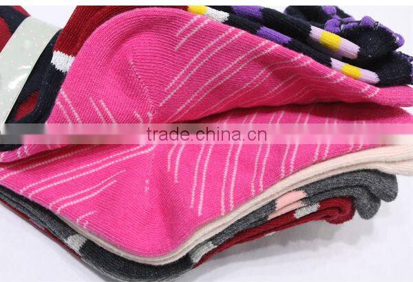 Make to order lovely girls mixed packing design jacquard socks in socks