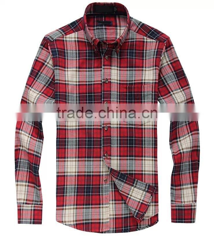 Latest custom flannel shirts checks Mens dress shirts