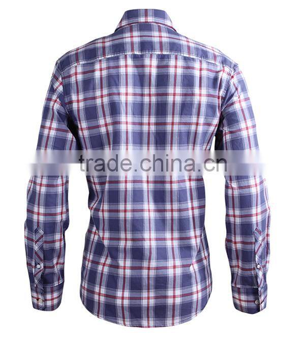 2017 new fashion causal shirt for men 100% cotton flannel shirt