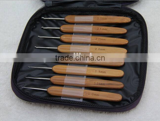 *Hot Sales*20PCS bamboo carbide crochet knitting set