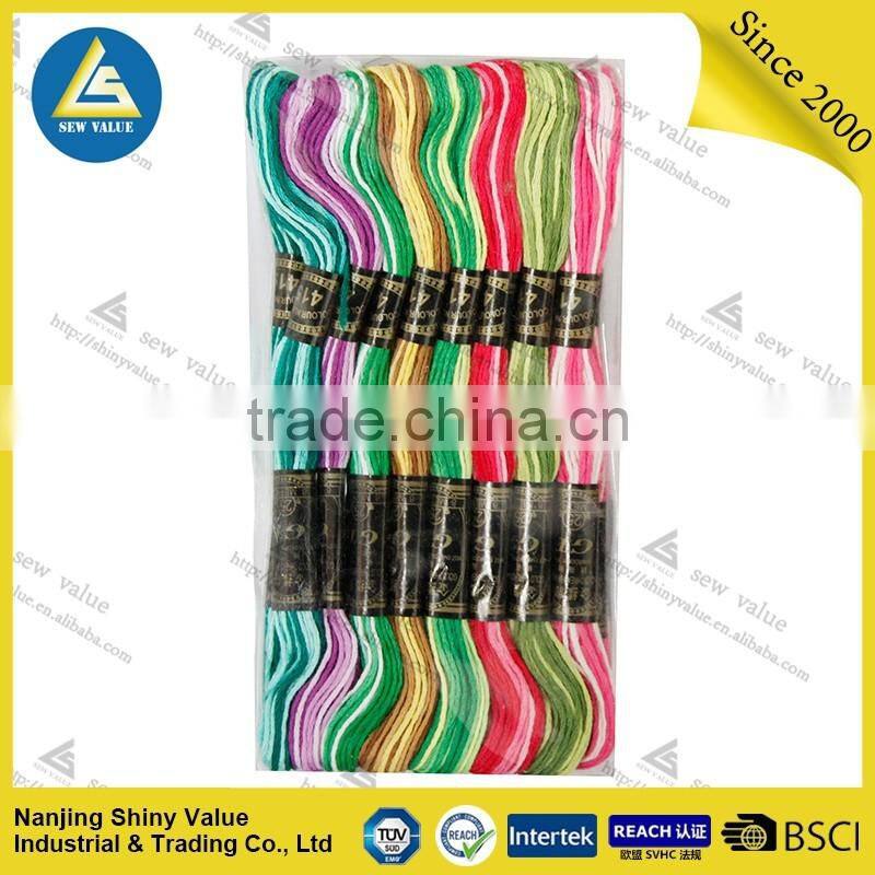 eco-friendly different type 30s/2*6 Cotton embroidery sewing thread