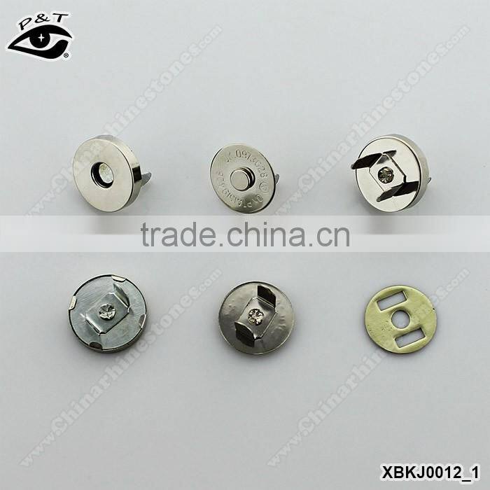 Hot sale magnet button for handbag metal magnet button for purse