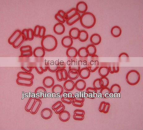 Heart shape metal anti-slippery bra strap hooks and eyes (JS-CR-35)