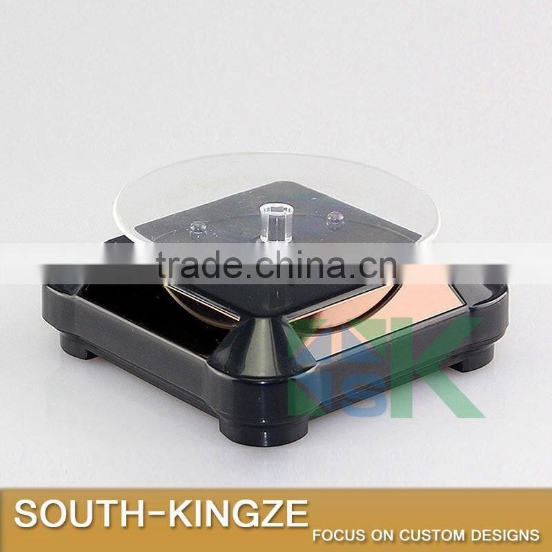 Square Acrylic Rotating Solar Power Display Case/Display Stack