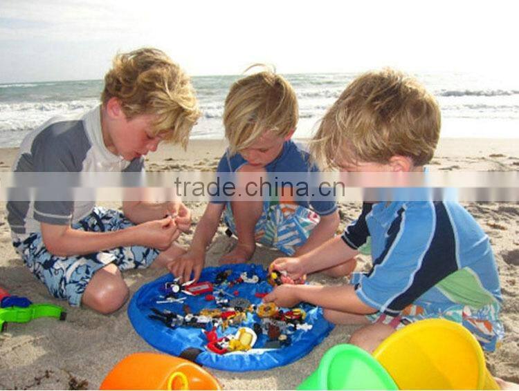 Factory Supplier Drawstring Toy Carry Bag Organizer,Play mat Toy Storage Bag