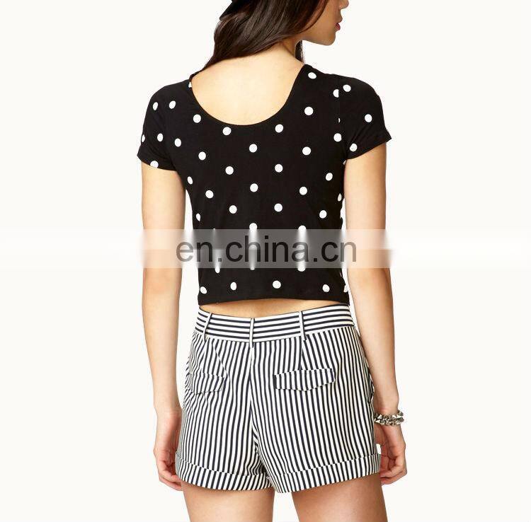Striped Woven Shorts CSS0113
