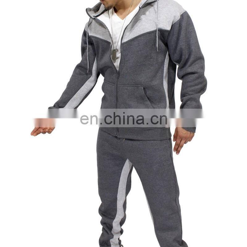 mens graphite grey zipper colour block fitness wear