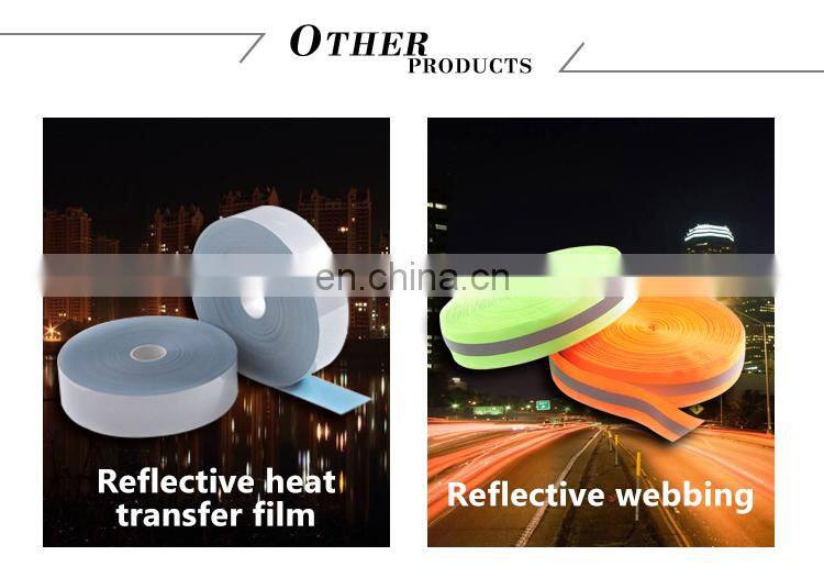 Multi coloured reflective polyester webbing with high reflective tape K-11