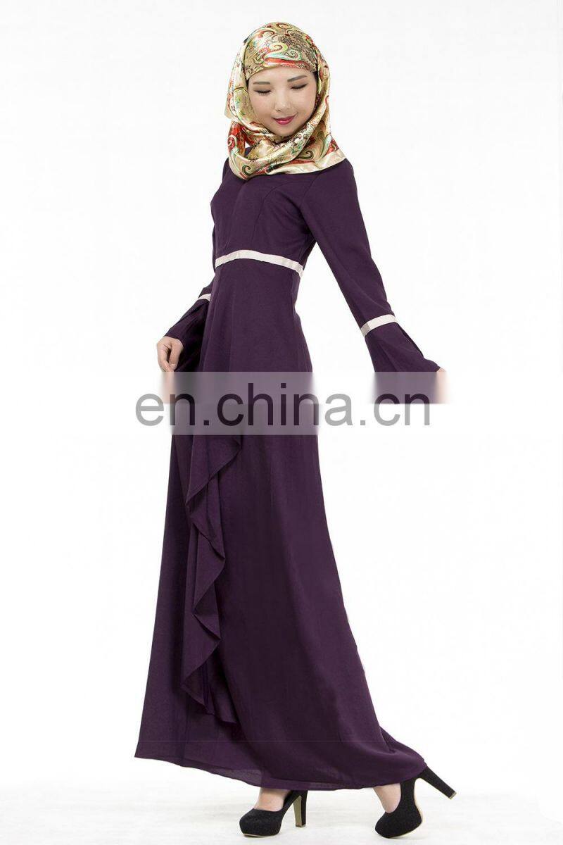 New arrival slim black prayer Arabic abaya indonesia cheap abaya 2017 fashion muslim dress