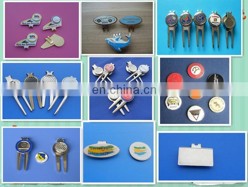 stamped enamel logo metal ball marker