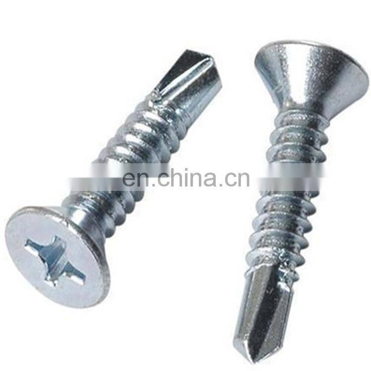 Dacromet CSK Head Phillips Recess Pozi Drive Self Drilling Screw