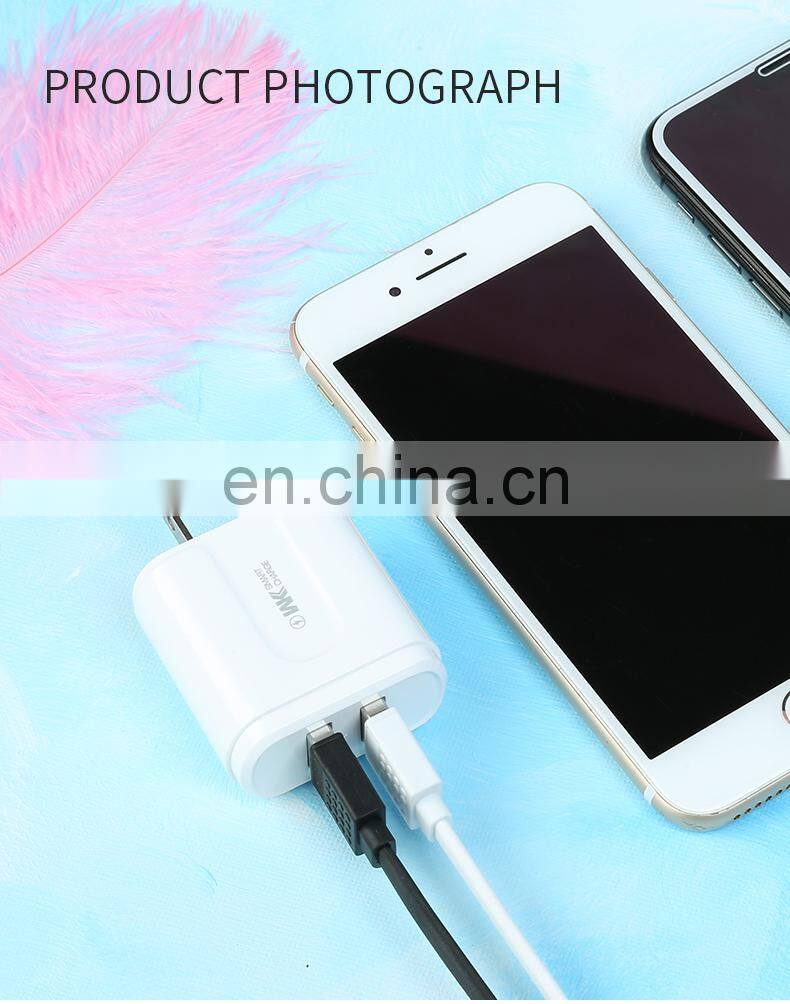 US Standard Quick Charging 2.4A Dual USB Charger Mini Portable