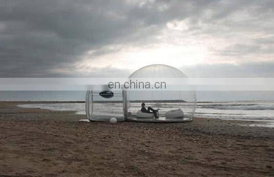 4M Dome Outdoor Camping Transparent Clear Cheap Inflatable Crystal Bubble Camping Tent House For Sale