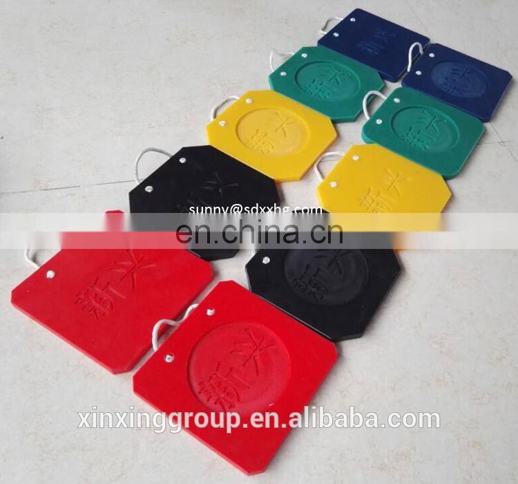 Durable plastic virgin UHMW RV stabilizer jack stand pads with nylon handle