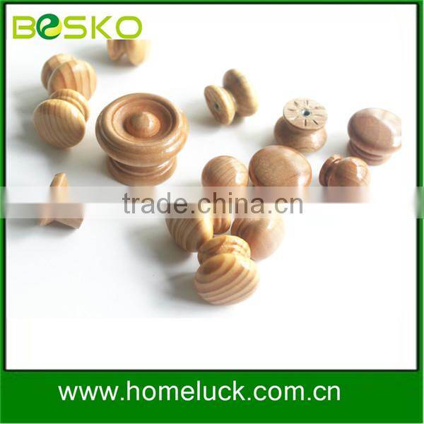 Painting color decorative round wood handle knob on market