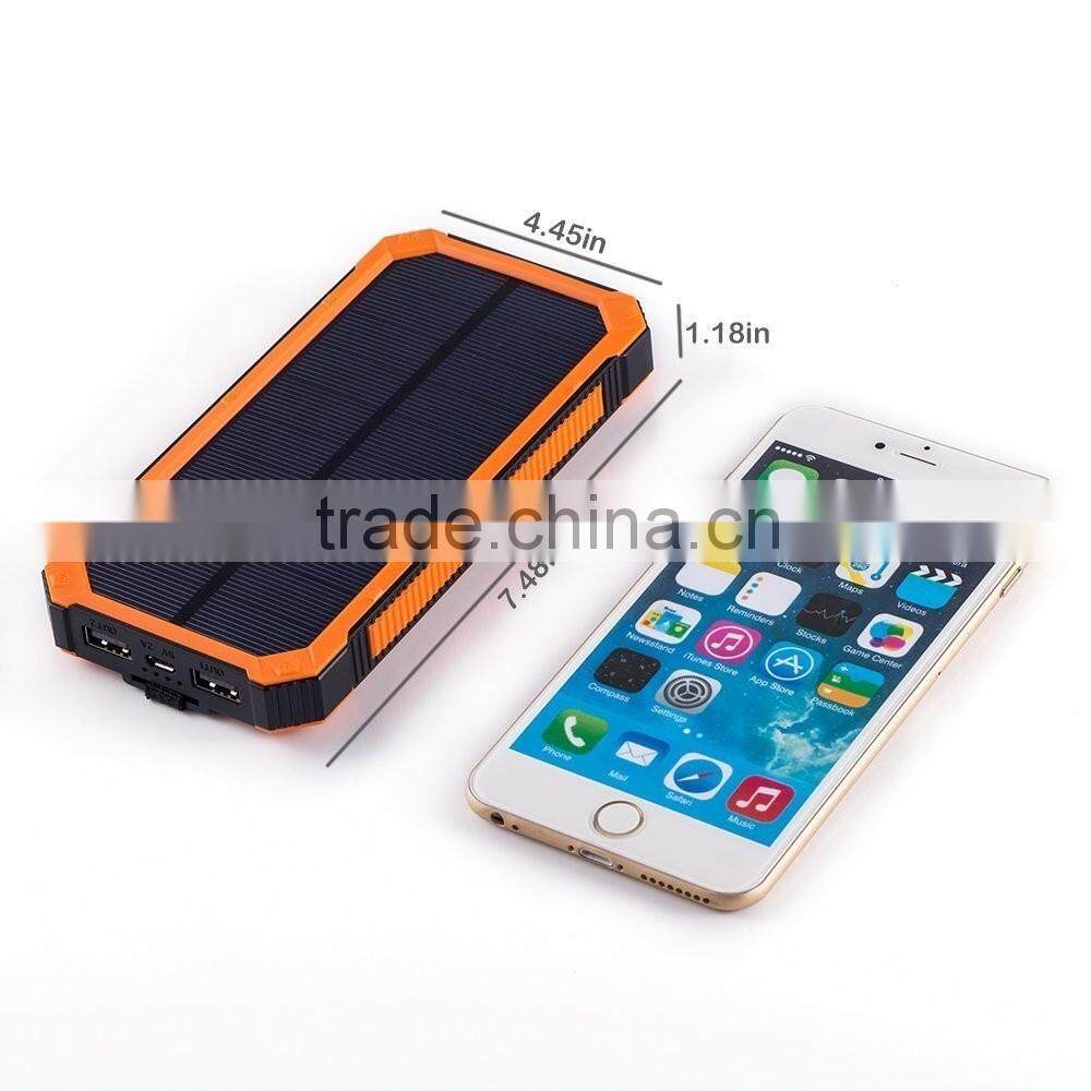 Hot sale Solar power bank 30000mah portable LED Camp Light solar battery for all digital products charging outdoor lighting