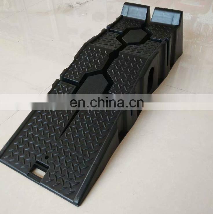 High quality Garage Outdoor Portable Auto Plastic Car Ramps with Heavy Duty Material Repair Ramp