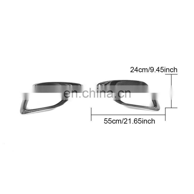 E63 E Class Carbon Fiber Front Foglamp Cover Trim for Mercedes-Benz W213 E200 E63 AMG 2017-2019