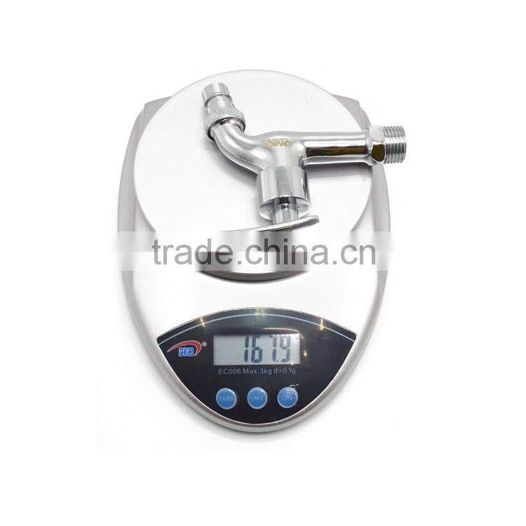 2016 new products chrome plated bibcock for washing machine