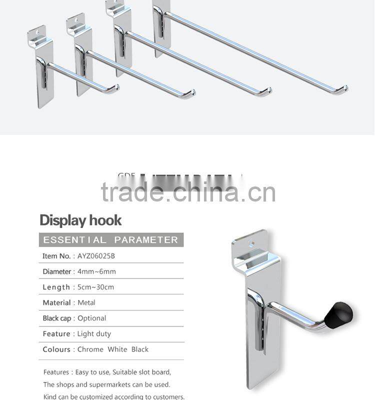 Hot Sale peg board retail shop metal hook