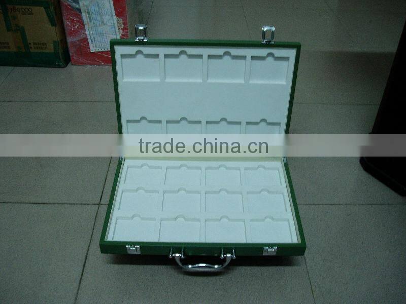 aluminum quartz stone sample box with ABS shell and plywood
