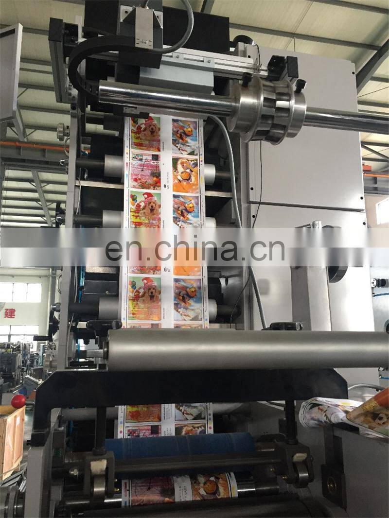 UTR480-4 Automatic Four Color Plastic Foil OPP BOPP PVC Transparent Sticker Flexo Printing Machine, Label Flexographic Printer
