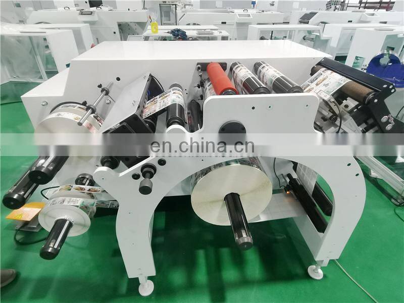 UTS370S High Speed Self Adhesive Label Sticker Cutter Rewinding Machine Price with Turret