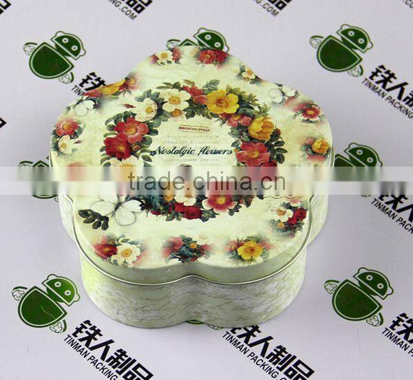 Metal packing candle tin