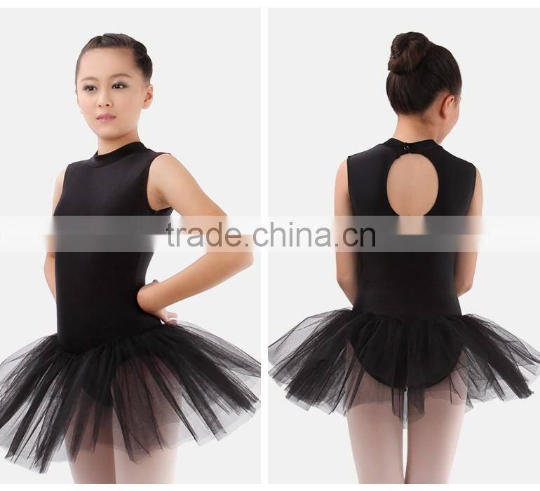 Beijing Plant Wholesale Graceful 3 Layers Girls Black Ballet Performance Tutus
