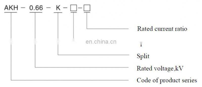 AKH-0.66 K-36 600/5 Acrel low voltage split core current transformers with cable 1M