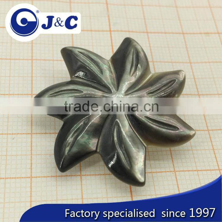 customized natural mother of pearl shell breast flower,sea shell carved brooch