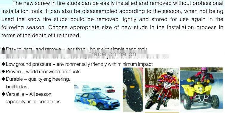 Tyre studs of carbide pins for Bicycles with 6.5-5.7 sizes